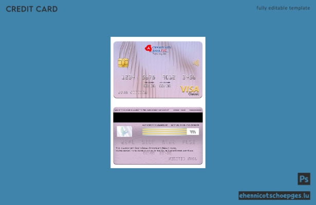 Vorschau einer Visa Classic Karte der Opportunity Bank im Südsudan
